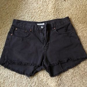 Billabong black denim shorts